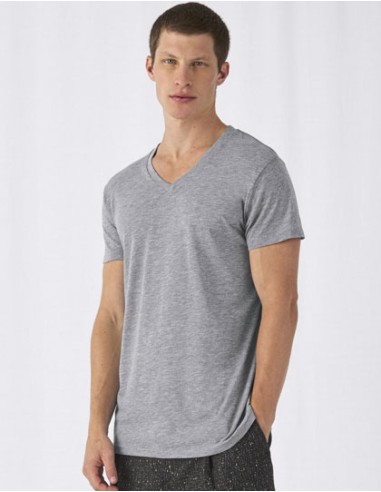BetC-TM057-Mens V-Neck Triblend T-Shirt